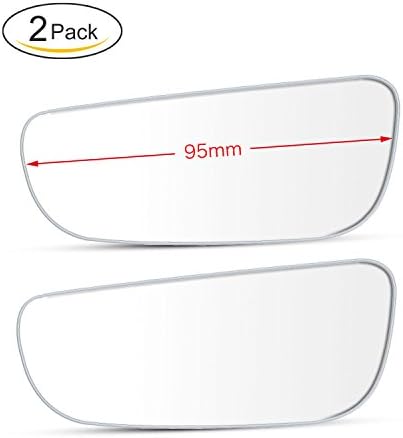 Blind Spots Mirror, SASUM Pack of 2, 3.5" x 1.3" Rectangle Blind Spot Side Mirror Convex Stick-On Adjustable HD Glass Rust Resistant for Car, SUV, RV, Truck, etc
