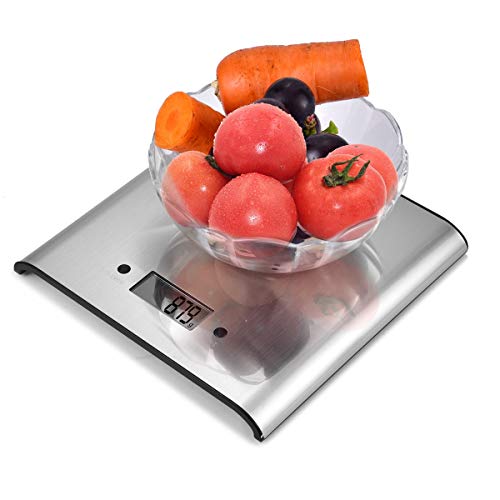 Kitchen Scale, Digital Food Weighting Scale 11lb/5000g Electronic Cooking Food Scale, Weighing Scales with LCD Display, Accurate Gram, for Home，for Kitchen, Batteries Included -TOBION - Thumbnail 4