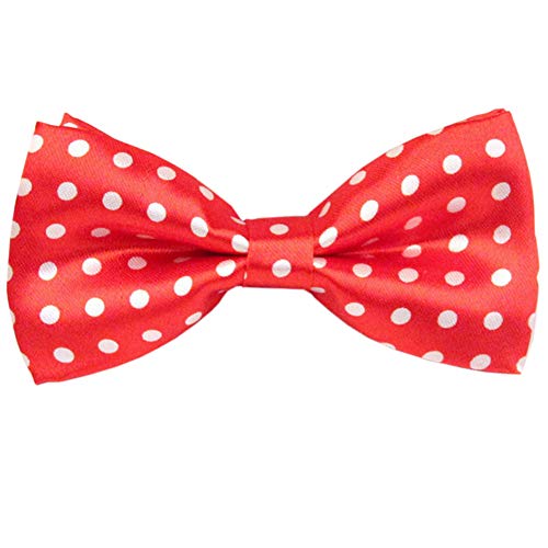 SYAYA Boys Polka Dot Bow Tie - Adjustable Pre-tied Formal Wear