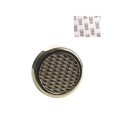 FUNEW Cigar Humidor Humidifier, Mini Round Size Humidifier with 3M Double Sided Tape for 20-80 Cigars Humidor Gold Plastic Humidifier for Cigars Humidor Box Portable Travel Cigar Humidor Case