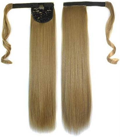 Wig, Yikey Real New Clip In Human Hair Extension Straight Pony Tail Wrap Around Ponytail