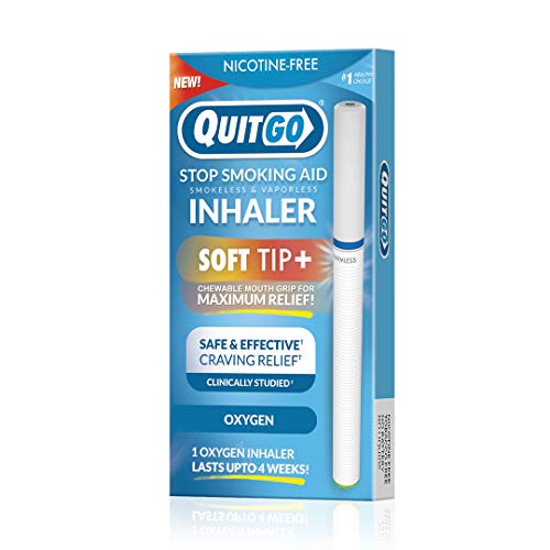 Nicotine-Free Smoke-Free Oxygen Inhaler with Soft Tip Chewable Filter for Maximum Relief, Clinically Studied to Help Cope with Oral Fixation and Quit Smoking Support (Twin Pack, Oxygen Inhaler)