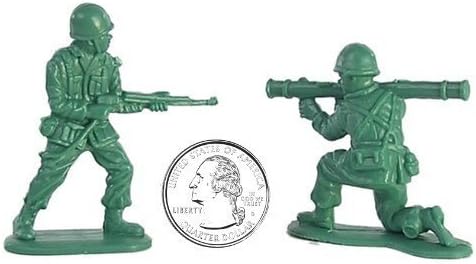 38 piece Plastic Army Men American GI Soldier Figures Play Set 54mm by Hingfat