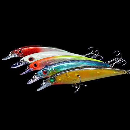 Fishing Accessory 14g 11cm Plastic 3D Eyes Minnow Fishing Hard fish Lure Bait CrankBait Tackle Treble Hook Pesca Diving 2m
