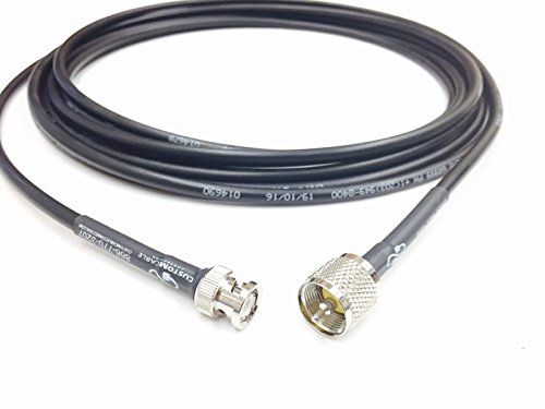 20ft BNC to UHF PL259 CB or Ham Radio Jumper Times Microwave Cable LMR240 (RG8X) Ultraflex