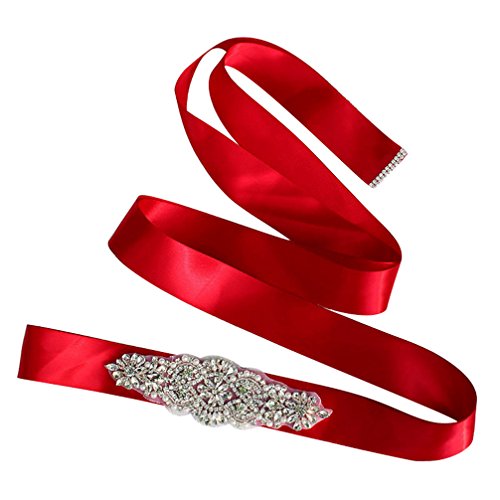 AWAYTR Women's Crystal Sparkly Sash 