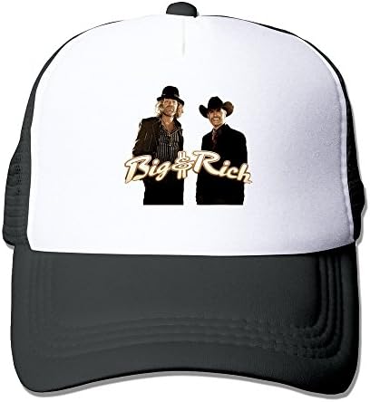 Black HGLENice Big And Rich Unisex Adjustable Baseball Caps One Size