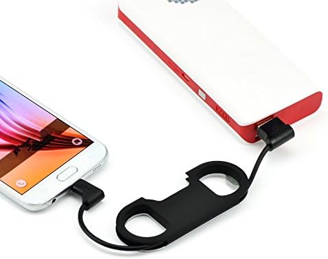 ihens5 USB Lightning Cable Cell Phone Charge Cord with Wine Bottle Opener Key Chain Support Fast Charge Sync and Data Transfer for iPhone 5 5S 6 6S Plus (black)