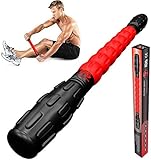 Muscle Roller Stick Pro, Best Sports Massage Tool for Sore Muscles, Releasing Cramps, Back Tightness, Myofascial, Trigger Points Pain, Legs Lactic Acid, Knots, & Calf Soreness Massager - FREE EBOOK