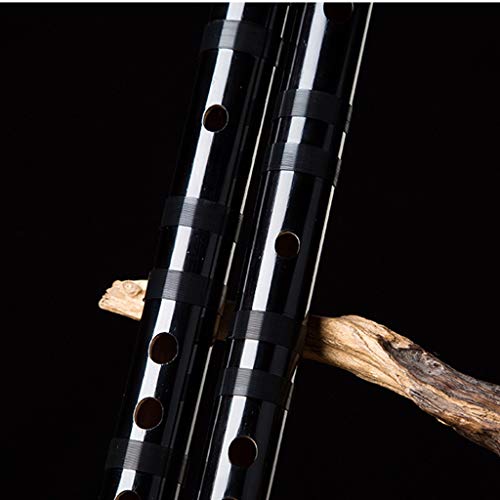 Zyj C D E F G Key Bamboo Flute Chinese Traditional Musical Instrument Black Vertical Woodwind Instrument (Size : C Tone) - Thumbnail 4