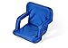 Portable Multiuse Adjustable Recliner Stadium Seat by Trademark Innovations (Blue)
