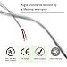 14 AWG CL2 OFC In Wall Speaker Wire, GearIT Pro Series 14 AWG Gauge (250 Feet / 76.2 Meters / White) OFC Oxygen Free Copper UL CL2 Rated In-Wall Speaker Wire Cable for Home Theater and Car Audio