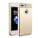 technext020 iPhone 7 Plus Gold Case, Tough Gel Armor Cover Protective Bumper Hybrid Hard Plastic and Soft Silicone Case for Apple iPhone 7 Plus Gold