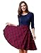 Belle Poque Women's Spliced 1950s' Vintage Pinup Dress 3/4 Sleeve Party Cocktail