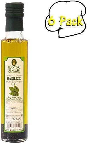 Basil Infused Extra Virgin Olive Oil Dressings, 8.5 Ounce, 6 Per Case by Cufrol