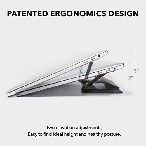 MOFT Laptop Stand, Invisible Lightweight Laptop Computer Stand, Compatible with MacBook, Air, Pro, Tablets and Laptops up to 15.6”, Patented (Silvery) - Thumbnail 3