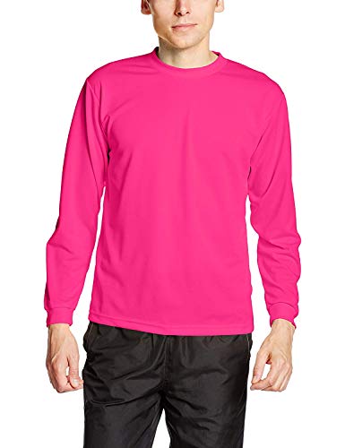 [グリマー] 長袖 4.4オンス ドライ ロングスリーブ Tシャツ [クルーネック] 00304-ALT ボーイズ ホットピンク 3L (日本サイズ3L相当)