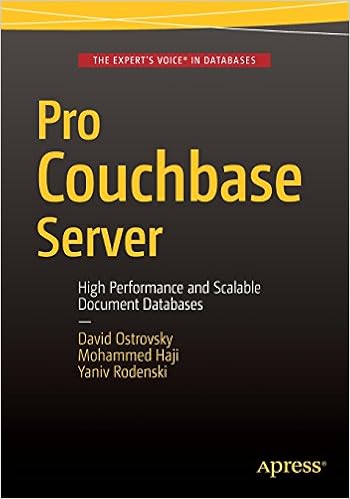 Pro Couchbase Server David Ostrovsky Yaniv Rodenski Mohammed