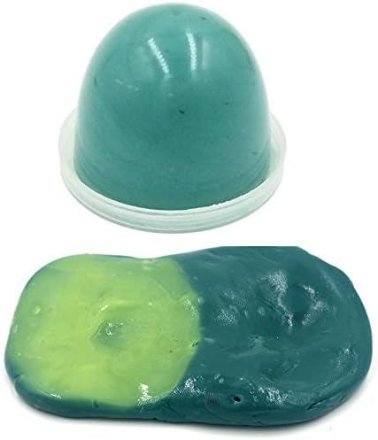 50g Plastic Box Heat Sensitive Putty Temperature Sensing Soil Clay Mud Magic Toy for Kids (Green to Yellow)