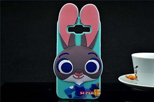 For Samsung Galaxy J5 (2015), LEYSHIZ Newest Premium Quality Durable Protective 3D Cute Cartoon RABBIT Phone Case Cover For Samsung Galaxy J5 (2015) - MINT/BLUE
