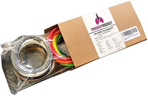 Thought Rocket - 3D Pen 1.75mm ABS Filament Refills - 20 Colors 400 Feet Total