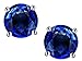 Star K Choice of 10k Gold or Sterling Silver Classic Round 7mm Four Prong Stud Earrings