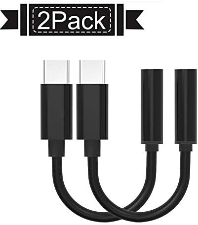 Type C/USB C to 3.5mm Headphone Audio Jack Adapter,JANYONE USB-C to 3.5mm Female Aux Microphone Connector Cable for Motorola Moto Z, Le 2/Le Pro 3 and Other Type C Devices …
