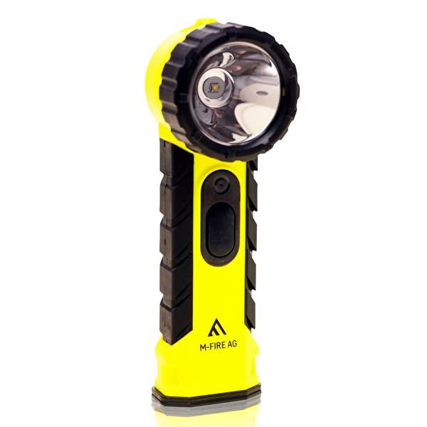 LED-MARTIN M-FIRE Fire Brigade Hand Lamp – Yellow – Angled Head – ATEX