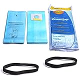 Riccar 2000, 4000 and Vibrance Series. Simplicity 5000, 6000 and Symmetry Type A 1 Vacuum Cleaner 12 Paper Bags With 2pk Riccar Vacuum Replacement Belts.