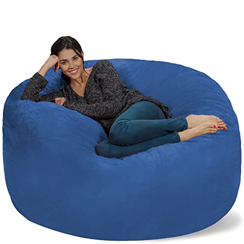 Chill Sack Bean Bag Chair Giant 5' Memory Foam Furniture Bean Bag