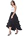 Belle Poque Women's Costume Steampunk Cocktail Party Skirts Black High-Low