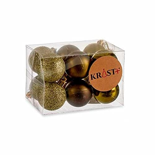 Krist+ Christmas Baubles Set, Multicoloured, Standard