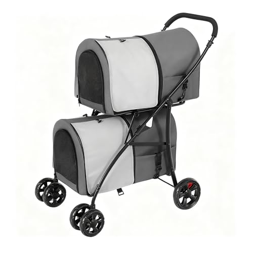 Krass reduziert! Qualität zum fairen Preis – YITAHOME Doppeldecker-Hundebuggy,... heute nur 39,99€. Viel Spaß beim Sparen!