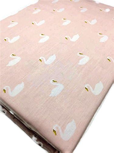 Kids Sheet Set 3 Piece Cotton Twin Single Bed Girls Toddlers White Swans on Pink Hillcrest Kids