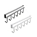 Alliebe 2pcs Mug Cups Wine Glasses Storage Hooks Kitchen Utensil Ties Belts and Scarf Hanging Hook Rack Holder Under Cabinet Closet Without Drilling