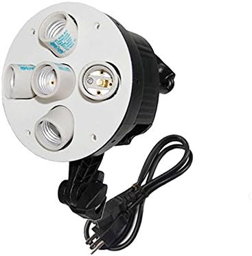 GHP 5-in-1 Studio Softbox Light E27 Socket Lamp Bulb Holder Adapter
