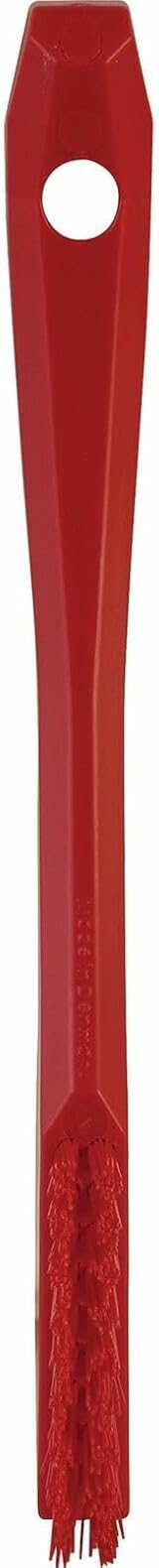 Vikan 44014 Very Hard Detail Brush Red 205mm Length 20mm Width 40mm Height view 5