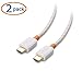 Cable Matters 2-Pack Braided USB C to USB C Cable with 60W Fast Charging in White 3.3 Feet for Samsung Galaxy S20, S20+, S20Ultra, Note 10, Note 10+, LG G8, V50, Google Pixel 4, and More