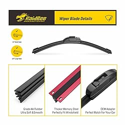 Raidbee Wiper Blades 13 Inch + 13 Inch Pack of 2