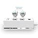 ORICO 2-Outlet Surge Protector Power Strip with 5Ft Power Cord 1700 Joules with 4 USB Charger Ports - Charges Phones, Tablets, Home and Office, Dorm Rooms - White (Former Version)