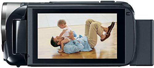 Compact video camcorder with 57x superior zoom, includes 8GB storage.