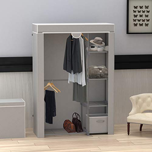 Simple Houseware Freestanding Cloths Garment Organizer Closet with