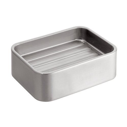 InterDesign Gia Bar Soap Dish for Bathroom Vanities, Kitchen Sink