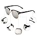 CHB Unisex Leisure HD Silver Mirrored Lens Street Polarized Sunglasses UV400 with Case