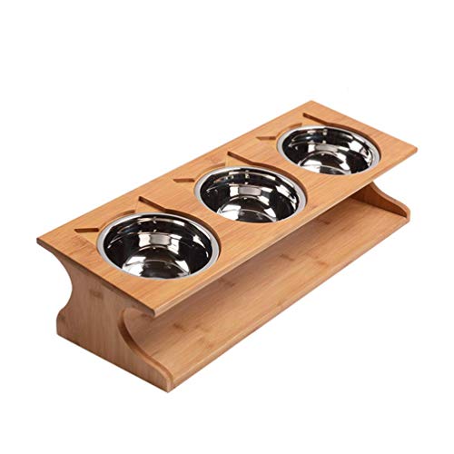 3 bowl cat feeding station