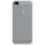 Amzer TPU PolyCarbonate Snap On Hybrid Case Cover for Apple iPhone 5, iPhone 5S, iPhone SE (Fits All Carriers) - Clear/ White