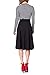 Dani's Choice Stretch High Waist A-line Flared Long Skirt (M, Black)
