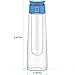 Vremi 24 Oz Fruit Infused Water Bottle - BPA Free Sports Water Bottle with Fruit Infuser Filter and Flip Top Lid Cap - Large Tritan Plastic Eco Drinking Clear Reusable Travel Water Bottles - Blue