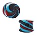 BodyJ4You 4PC Glass Ear Tapers Plugs 0G Aqua Blue Black Stripe Teardrop Spiral Gauges Set