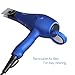 Negative Ionic Hair Dryer 1875W Ceramic Hair Blow Dryer DC Motor 2 Speed and 3 Heat Settings with Concentrator, Blue